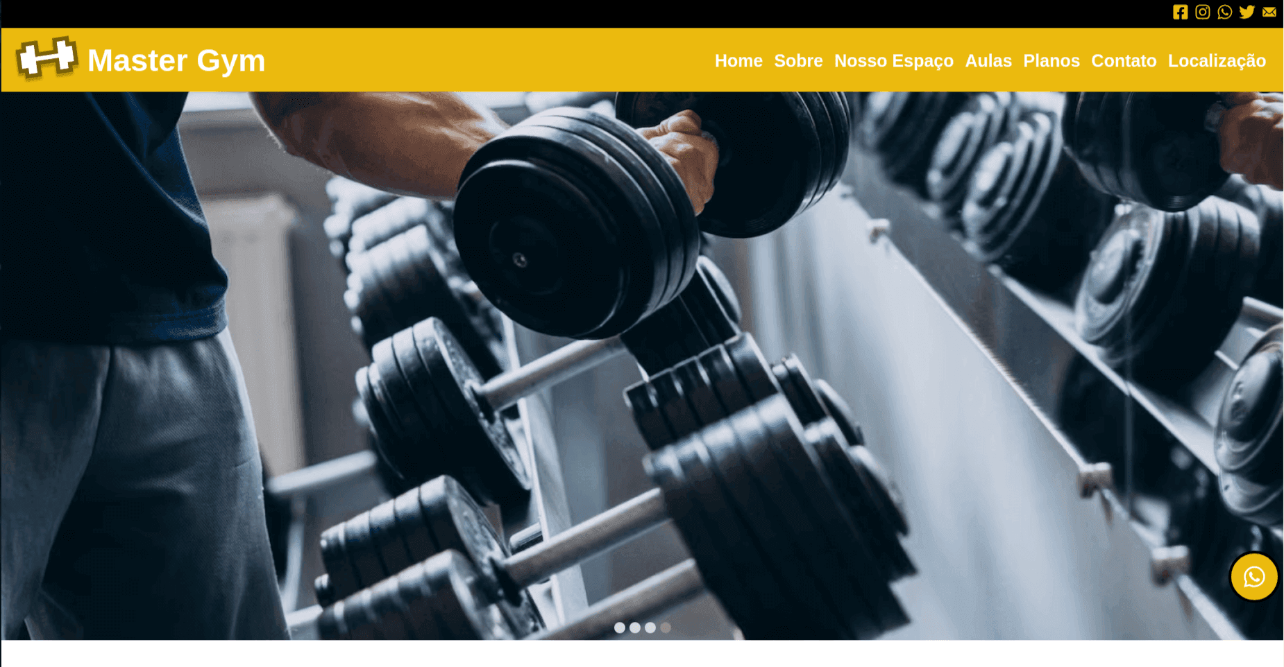 Projeto: Website Master Gym Projeto: Website Master Gym